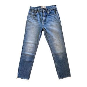 Everlane The Cheeky Straight Leg Jeans in Light Blue Wash - Size 26 Crop